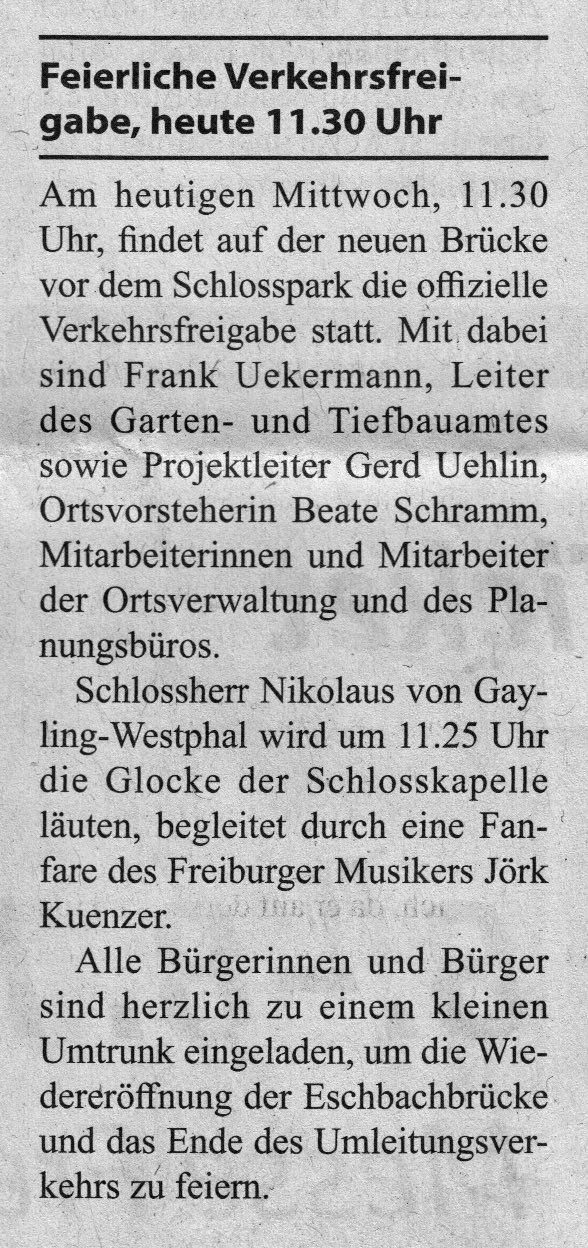 Eschbachbrücke Ebnet